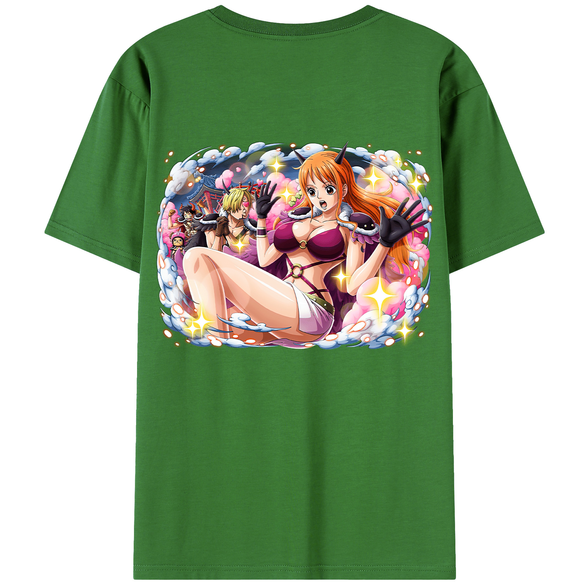 （画像用） ワンピース ナミ ONE PIECE Nami レディース半袖Tシャツ(バックプリント)